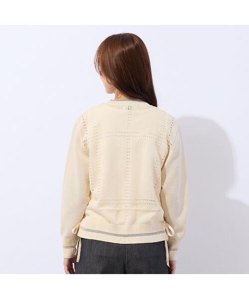 Liliane Burty ECLAT（Sサイズ） / リリアンビューティ エクラ カーディガン・ボレロ | 【洗える】パンチングカーディガン | 詳細3