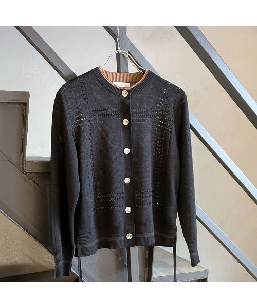 Liliane Burty ECLAT（Sサイズ） / リリアンビューティ エクラ カーディガン・ボレロ | 【洗える】パンチングカーディガン | 詳細13