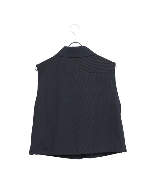 Liliane Burty ECLAT（Sサイズ） / リリアンビューティ エクラ ベスト | 【洗える】ナイロンストライプベスト | 詳細7