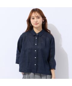 Liliane Burty ECLAT（Sサイズ） / リリアンビューティ エクラ シャツ・ブラウス | 【洗える】リネン100％ブラウス