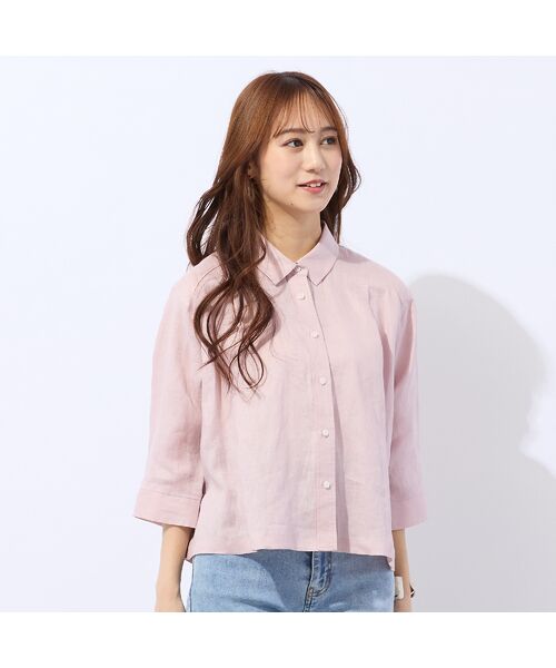 Liliane Burty ECLAT（Sサイズ） / リリアンビューティ エクラ シャツ・ブラウス | 【洗える】リネン100％ブラウス | 詳細10