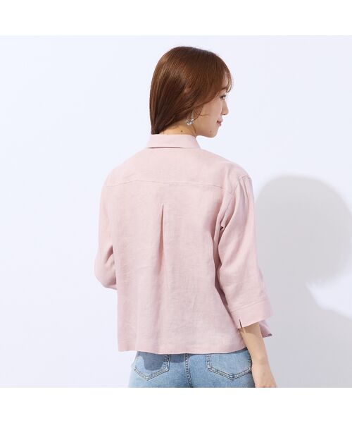 Liliane Burty ECLAT（Sサイズ） / リリアンビューティ エクラ シャツ・ブラウス | 【洗える】リネン100％ブラウス | 詳細12