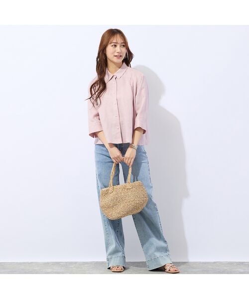 Liliane Burty ECLAT（Sサイズ） / リリアンビューティ エクラ シャツ・ブラウス | 【洗える】リネン100％ブラウス | 詳細13