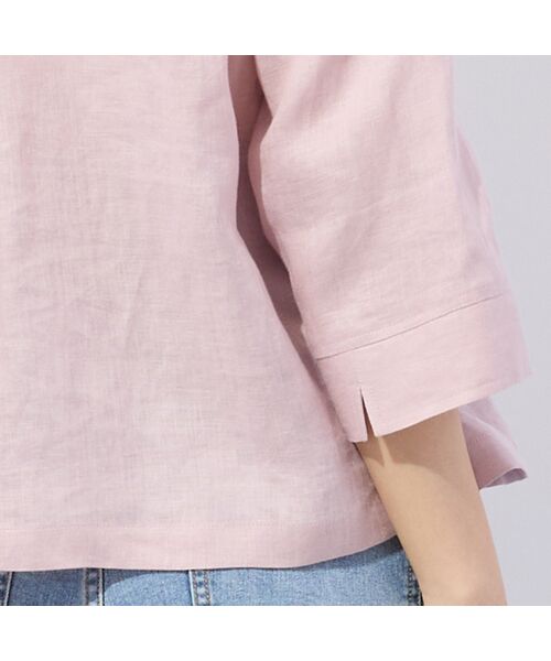 Liliane Burty ECLAT（Sサイズ） / リリアンビューティ エクラ シャツ・ブラウス | 【洗える】リネン100％ブラウス | 詳細14