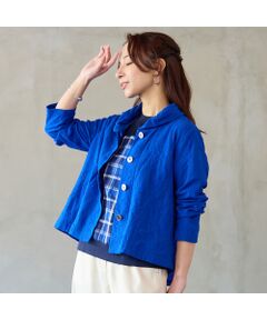 Liliane Burty ECLAT（Sサイズ） / リリアンビューティ エクラ カーディガン・ボレロ | 【洗える・アンサンブル対応】綿ジャカードカーディガン