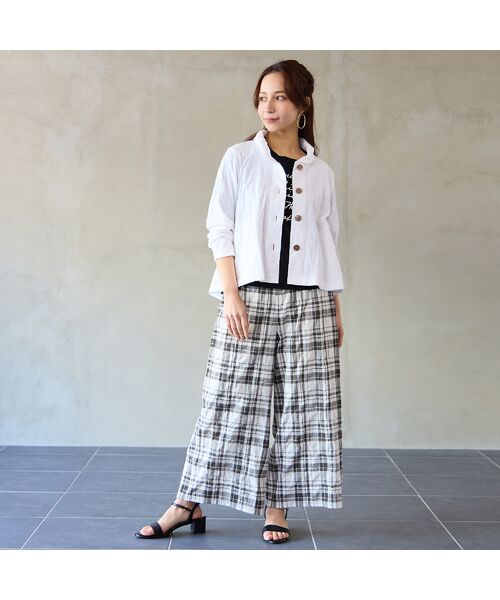 Liliane Burty ECLAT（Sサイズ） / リリアンビューティ エクラ カーディガン・ボレロ | 【洗える・アンサンブル対応】綿ジャカードカーディガン | 詳細4