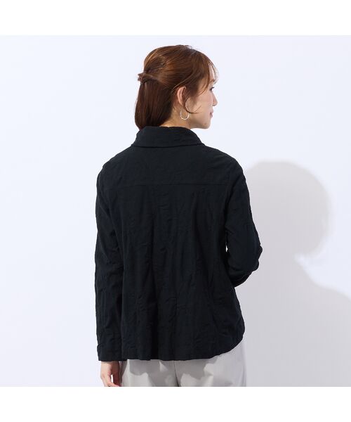 Liliane Burty ECLAT（Sサイズ） / リリアンビューティ エクラ カーディガン・ボレロ | 【洗える・アンサンブル対応】綿ジャカードカーディガン | 詳細8