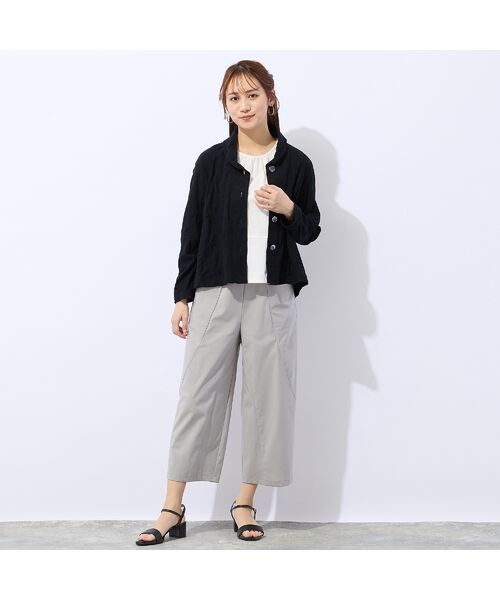 Liliane Burty ECLAT（Sサイズ） / リリアンビューティ エクラ カーディガン・ボレロ | 【洗える・アンサンブル対応】綿ジャカードカーディガン | 詳細9