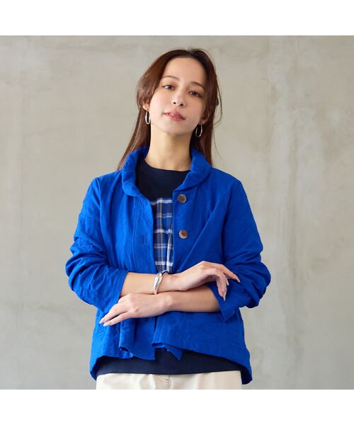 Liliane Burty ECLAT（Sサイズ） / リリアンビューティ エクラ カーディガン・ボレロ | 【洗える・アンサンブル対応】綿ジャカードカーディガン | 詳細10