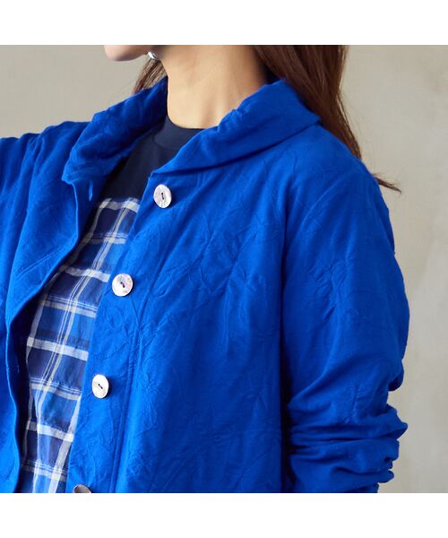 Liliane Burty ECLAT（Sサイズ） / リリアンビューティ エクラ カーディガン・ボレロ | 【洗える・アンサンブル対応】綿ジャカードカーディガン | 詳細15