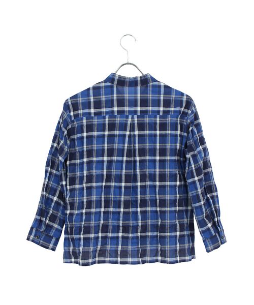 Liliane Burty ECLAT（Sサイズ） / リリアンビューティ エクラ シャツ・ブラウス | 【洗える】コットン先染めチェックブラウス | 詳細13