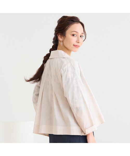 Liliane Burty ECLAT（Sサイズ） / リリアンビューティ エクラ シャツ・ブラウス | 【洗える】綿ローンブラウス | 詳細1