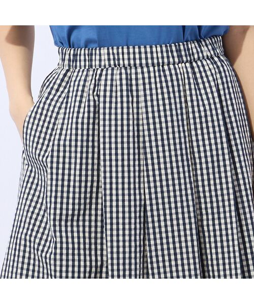 Liliane Burty ECLAT（Sサイズ） / リリアンビューティ エクラ ミニ・ひざ丈スカート | 【洗える】ギンガムチェックオールゴムスカート | 詳細16