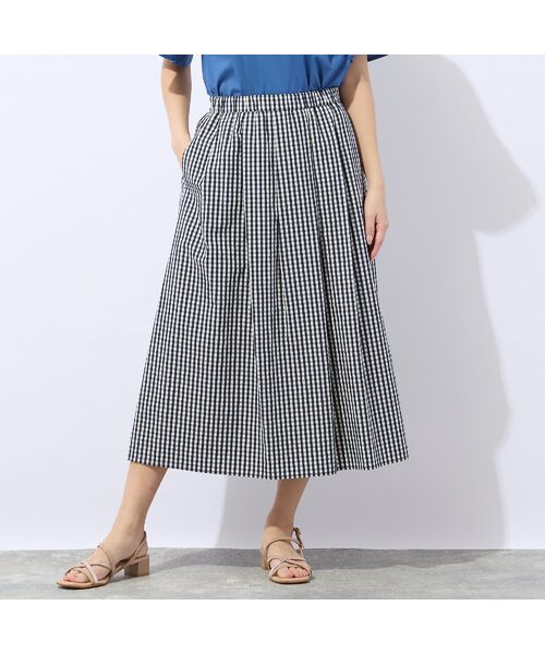 Liliane Burty ECLAT（Sサイズ） / リリアンビューティ エクラ ミニ・ひざ丈スカート | 【洗える】ギンガムチェックオールゴムスカート | 詳細10