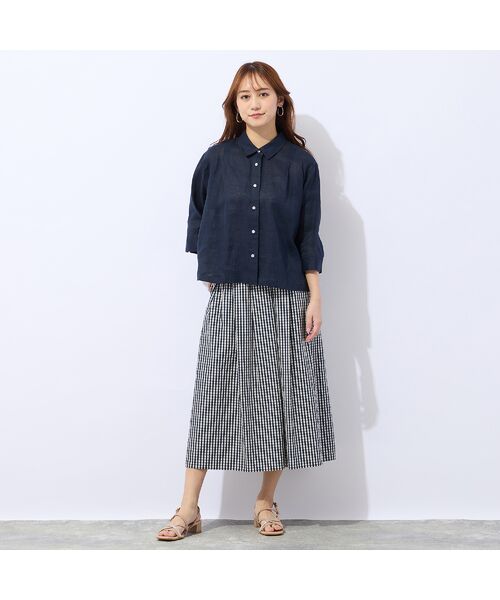 Liliane Burty ECLAT（Sサイズ） / リリアンビューティ エクラ ミニ・ひざ丈スカート | 【洗える】ギンガムチェックオールゴムスカート | 詳細14