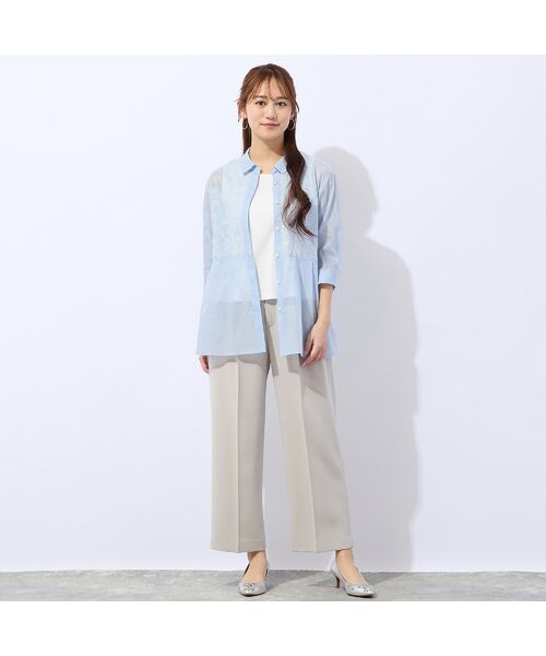 Liliane Burty ECLAT（Sサイズ） / リリアンビューティ エクラ その他パンツ | 【洗える・防しわ・接触冷感】センタープレスパンツ裏地なし | 詳細4