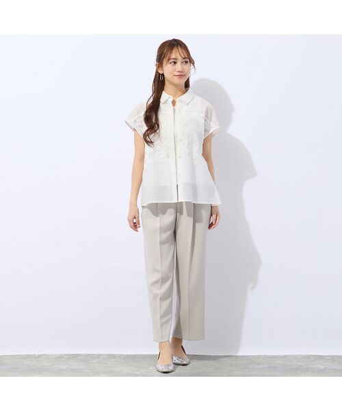 Liliane Burty ECLAT（Sサイズ） / リリアンビューティ エクラ その他パンツ | 【洗える・防しわ・接触冷感】センタープレスパンツ裏地なし | 詳細5