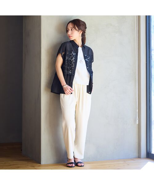 Liliane Burty ECLAT（Sサイズ） / リリアンビューティ エクラ その他パンツ | 【洗える・防しわ】オールゴムパンツ | 詳細2