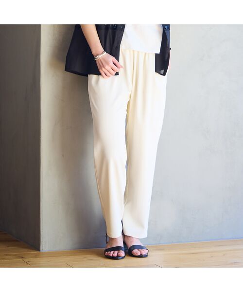 Liliane Burty ECLAT（Sサイズ） / リリアンビューティ エクラ その他パンツ | 【洗える・防しわ】オールゴムパンツ（オフ）