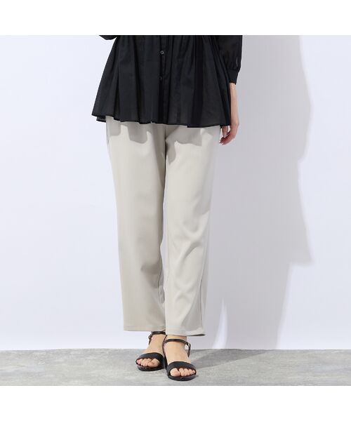 Liliane Burty ECLAT（Sサイズ） / リリアンビューティ エクラ その他パンツ | 【洗える・防しわ】オールゴムパンツ（ライトベージュ）