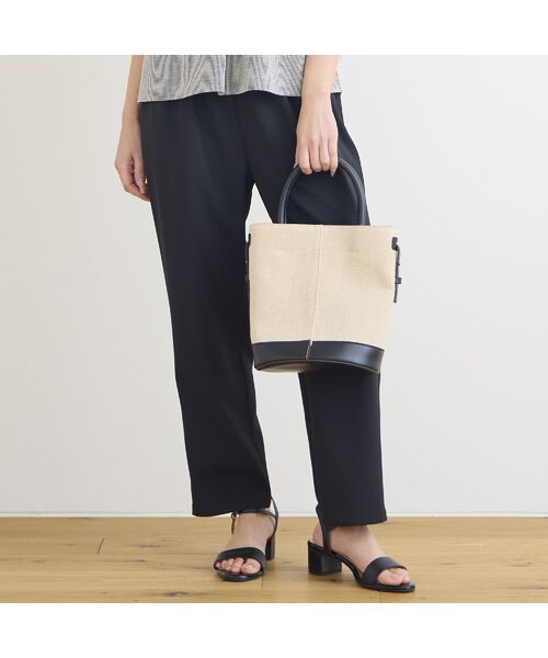 Liliane Burty ECLAT（Sサイズ） / リリアンビューティ エクラ その他パンツ | 【洗える・防しわ】オールゴムパンツ（ブラック）