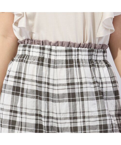Liliane Burty ECLAT（Sサイズ） / リリアンビューティ エクラ その他パンツ | 【洗える】コットン先染めチェックパンツ | 詳細12
