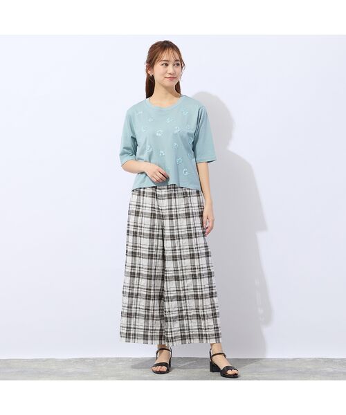 Liliane Burty ECLAT（Sサイズ） / リリアンビューティ エクラ その他パンツ | 【洗える】コットン先染めチェックパンツ | 詳細8