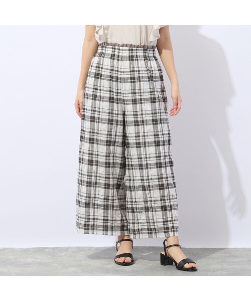 Liliane Burty ECLAT（Sサイズ） / リリアンビューティ エクラ その他パンツ | 【洗える】コットン先染めチェックパンツ | 詳細9