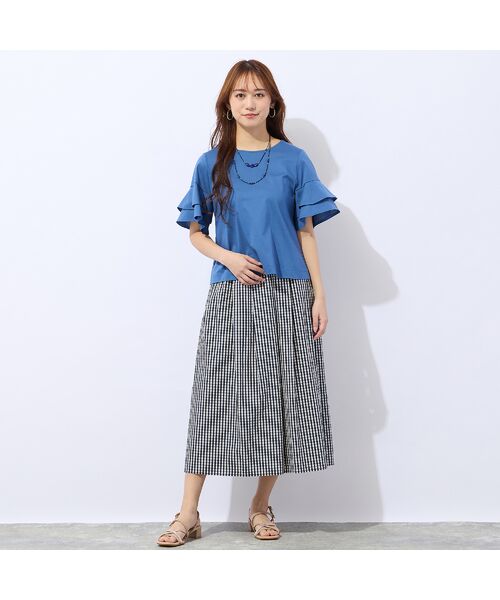 Liliane Burty ECLAT（Sサイズ） / リリアンビューティ エクラ カットソー | 【洗える】フリルスリーブTシャツ | 詳細12