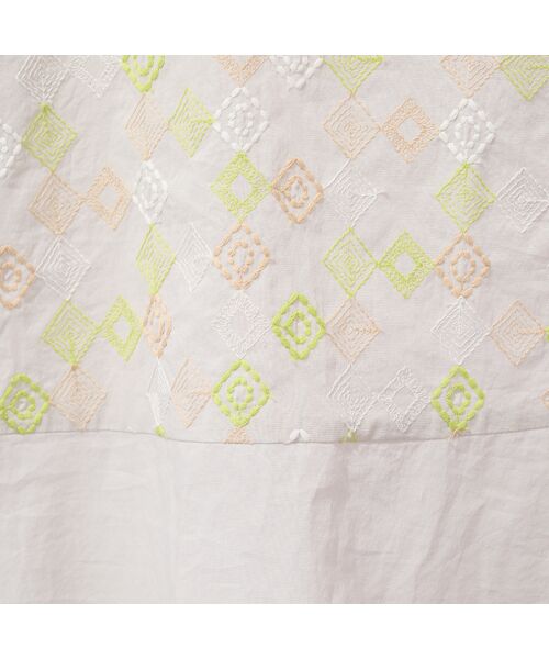 Liliane Burty ECLAT（Sサイズ） / リリアンビューティ エクラ カットソー | 【洗える】ローンワッシャー刺繍Tシャツ | 詳細5