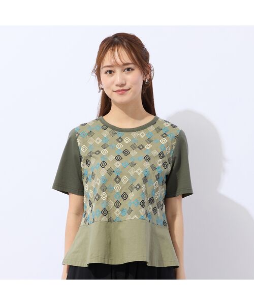 Liliane Burty ECLAT（Sサイズ） / リリアンビューティ エクラ カットソー | 【洗える】ローンワッシャー刺繍Tシャツ | 詳細6