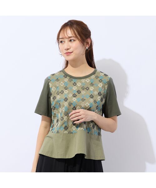 Liliane Burty ECLAT（Sサイズ） / リリアンビューティ エクラ カットソー | 【洗える】ローンワッシャー刺繍Tシャツ | 詳細7