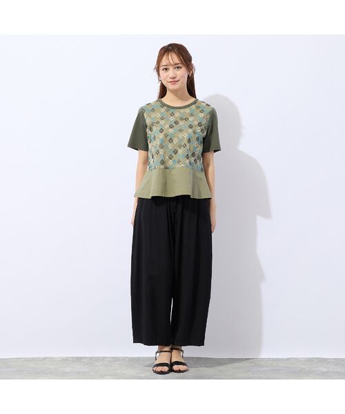 Liliane Burty ECLAT（Sサイズ） / リリアンビューティ エクラ カットソー | 【洗える】ローンワッシャー刺繍Tシャツ | 詳細8