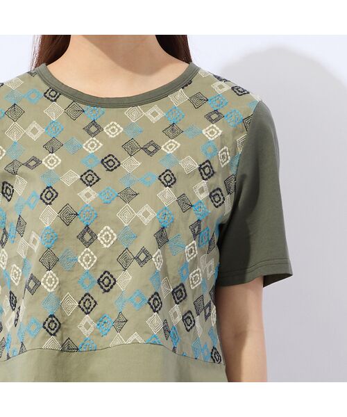 Liliane Burty ECLAT（Sサイズ） / リリアンビューティ エクラ カットソー | 【洗える】ローンワッシャー刺繍Tシャツ | 詳細9