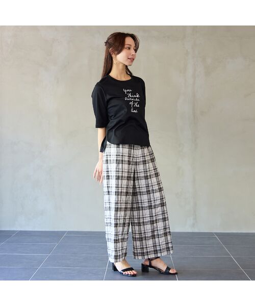 Liliane Burty ECLAT（Sサイズ） / リリアンビューティ エクラ カットソー | 【洗える・接触冷感】ロゴメッセージTシャツ | 詳細15