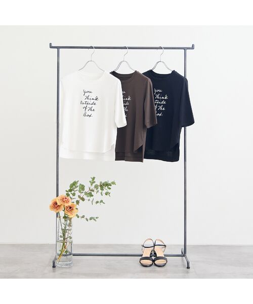 Liliane Burty ECLAT（Sサイズ） / リリアンビューティ エクラ カットソー | 【洗える・接触冷感】ロゴメッセージTシャツ | 詳細17