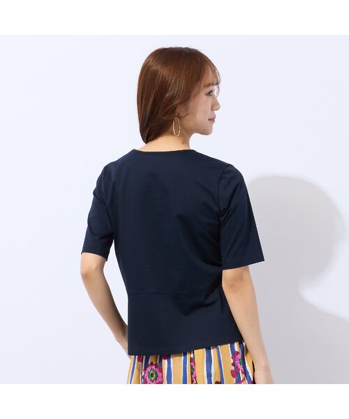 Liliane Burty ECLAT（Sサイズ） / リリアンビューティ エクラ カットソー | 【洗える・接触冷感】綿100％ギャザー半袖Tシャツ | 詳細5