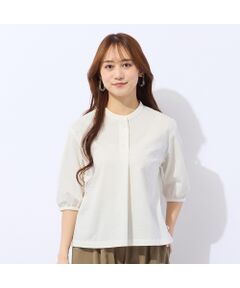 Liliane Burty ECLAT（Sサイズ） / リリアンビューティ エクラ シャツ・ブラウス | 【洗える・接触冷感】ストレッチプルオーバーブラウス