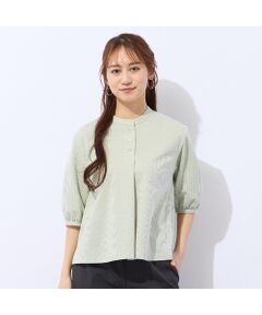 Liliane Burty ECLAT（Sサイズ） / リリアンビューティ エクラ シャツ・ブラウス | 【洗える・接触冷感】ストレッチプルオーバーブラウス