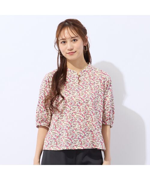 Liliane Burty ECLAT（Sサイズ） / リリアンビューティ エクラ カットソー | 【洗える】リバティプリントプルオーバーTシャツ | 詳細5