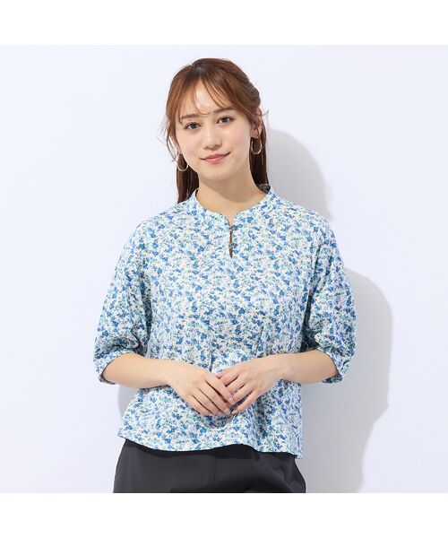 Liliane Burty ECLAT（Sサイズ） / リリアンビューティ エクラ カットソー | 【洗える】リバティプリントプルオーバーTシャツ | 詳細8