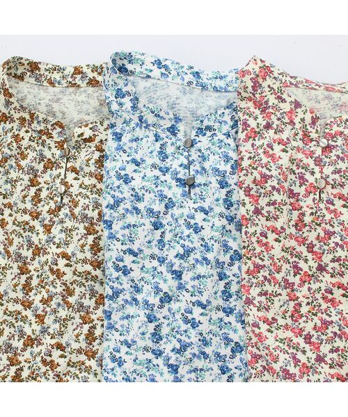 Liliane Burty ECLAT（Sサイズ） / リリアンビューティ エクラ カットソー | 【洗える】リバティプリントプルオーバーTシャツ | 詳細15