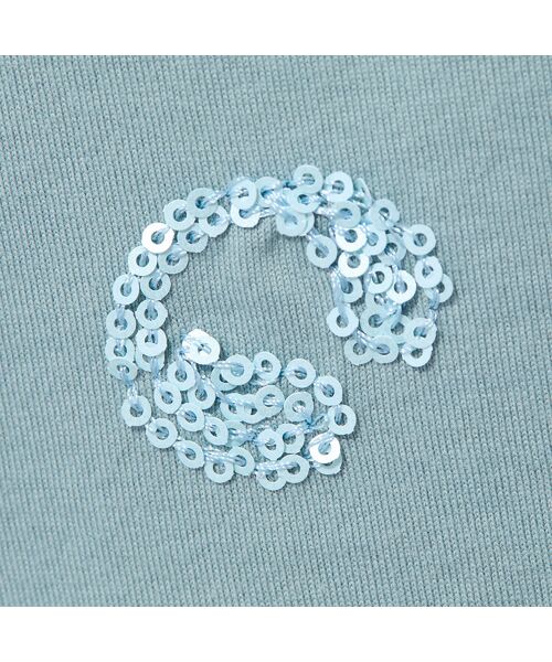 Liliane Burty ECLAT（Sサイズ） / リリアンビューティ エクラ カットソー | 【洗える・接触冷感】スパンコール刺繍Ｔシャツ | 詳細11