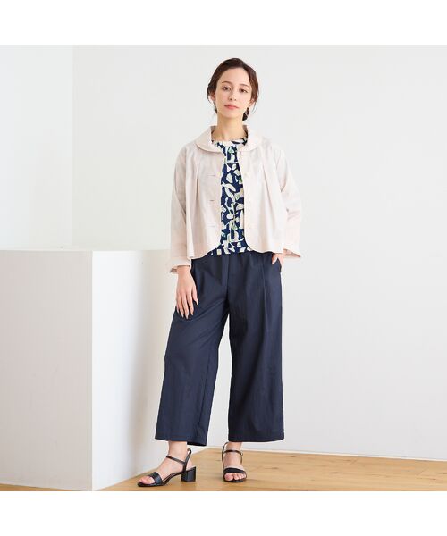 Liliane Burty ECLAT（Sサイズ） / リリアンビューティ エクラ カットソー | 【洗える】幾何プリントプルオーバーTシャツ | 詳細9