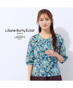 Liliane Burty ECLAT（Sサイズ） / リリアンビューティ エクラ カットソー | 【洗える】リバティプリントプルオーバータックTシャツ