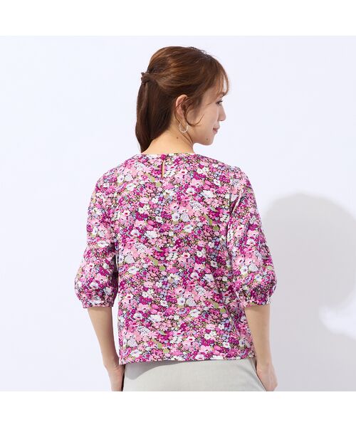 Liliane Burty ECLAT（Sサイズ） / リリアンビューティ エクラ カットソー | 【洗える】リバティプリントプルオーバータックTシャツ | 詳細2