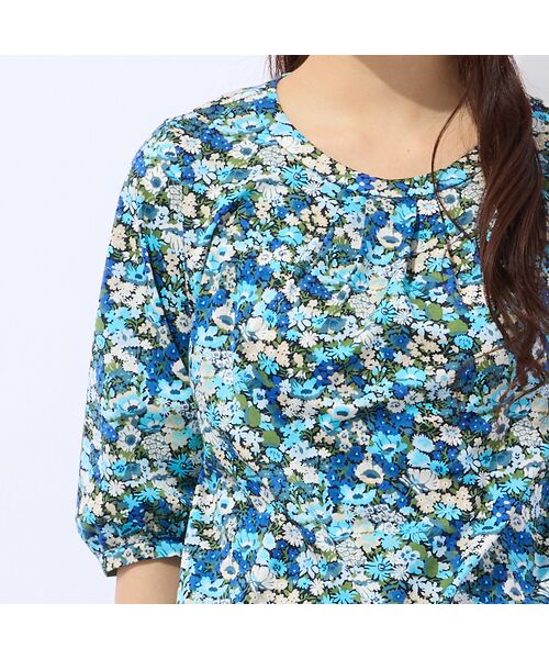 Liliane Burty ECLAT（Sサイズ） / リリアンビューティ エクラ カットソー | 【洗える】リバティプリントプルオーバータックTシャツ | 詳細9