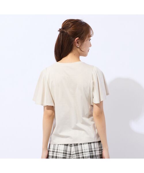 Liliane Burty ECLAT（Sサイズ） / リリアンビューティ エクラ カットソー | 【洗える・接触冷感】ラッフルスリーブTシャツ | 詳細4