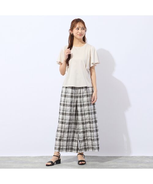 Liliane Burty ECLAT（Sサイズ） / リリアンビューティ エクラ カットソー | 【洗える・接触冷感】ラッフルスリーブTシャツ | 詳細5