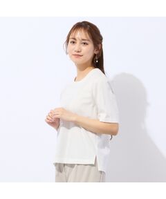Liliane Burty ECLAT（Sサイズ） / リリアンビューティ エクラ カットソー | 【洗える】箔プリントロゴTシャツ